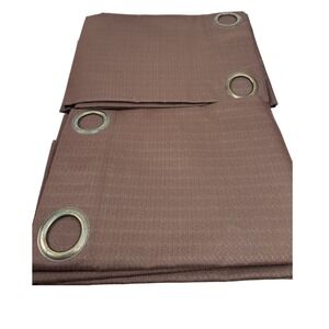 4 Trina Brick Blackout Grommet Panel Pairs 40" W- 84" L. Pre- Owned